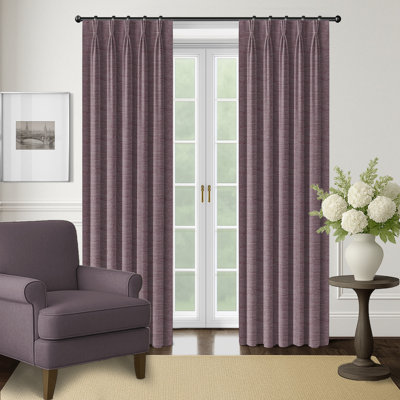 Paire de rideaux Annora Plum Pinch Pleat (l 20 po x L 84 po)