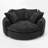 Upholstered Oversized Round Barrel Sofa Chair-1982638618