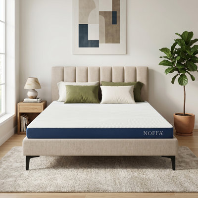4 Inch Full Size Memory Foam Mattress Topper, with Removable Zippered Cover Skin-Friendly Fabric Non-Slip Base & Machine Washable Compressed Packing