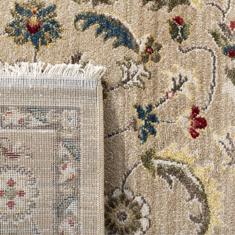 Tapis beige / multicolore tissé à plat en polypropylène Tristan par Ralph Lauren, Rectangle 2 pi 6 po x 4 pi