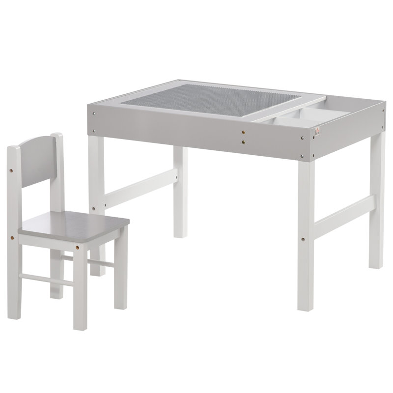 Abiorn Kids 2 Piece Rectangular Play Or Activity Table and Chair Set