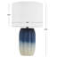 Lampe de table 23 po bleu / blanc Ristau