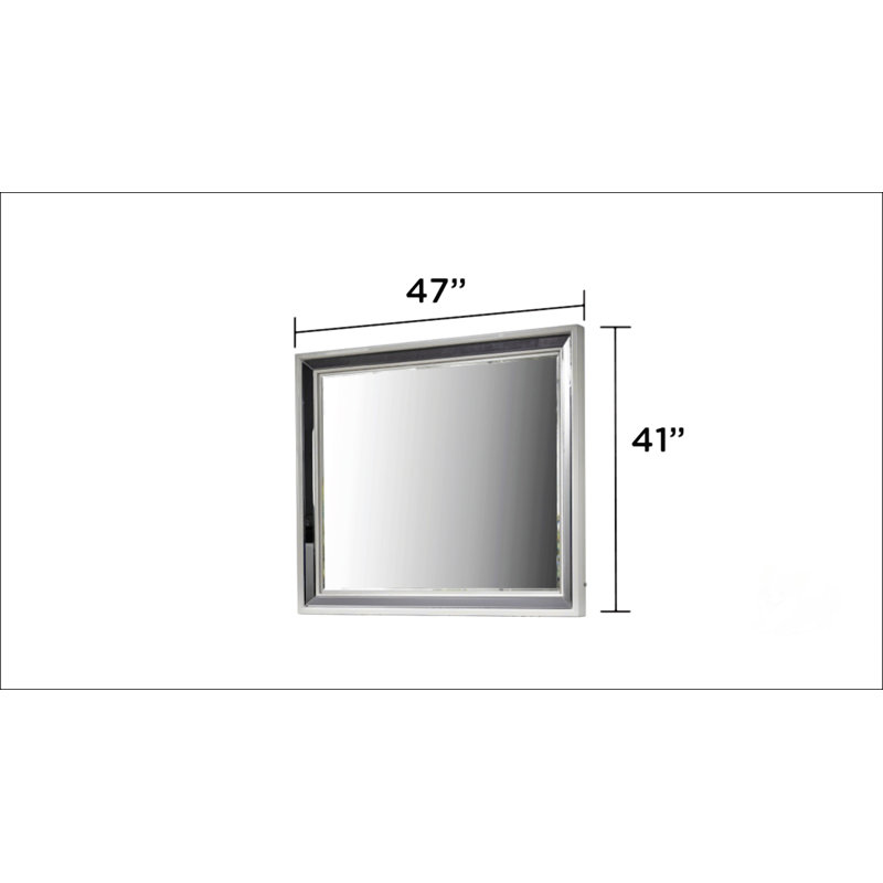 Miroir moderne et contemporain fabriqué avec des accents de bois et d'or, idéal pour ajouter une touche d'élégance à n'importe quelle pièce, comprend un miroir seulement
