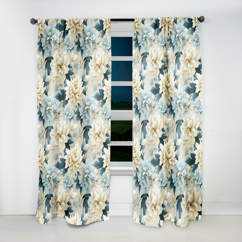 Rideau occultant Contemporary Flourish Victorian, L 52 po x L 84 po