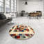 Tapis contemporain beige / brun / gris-680938672