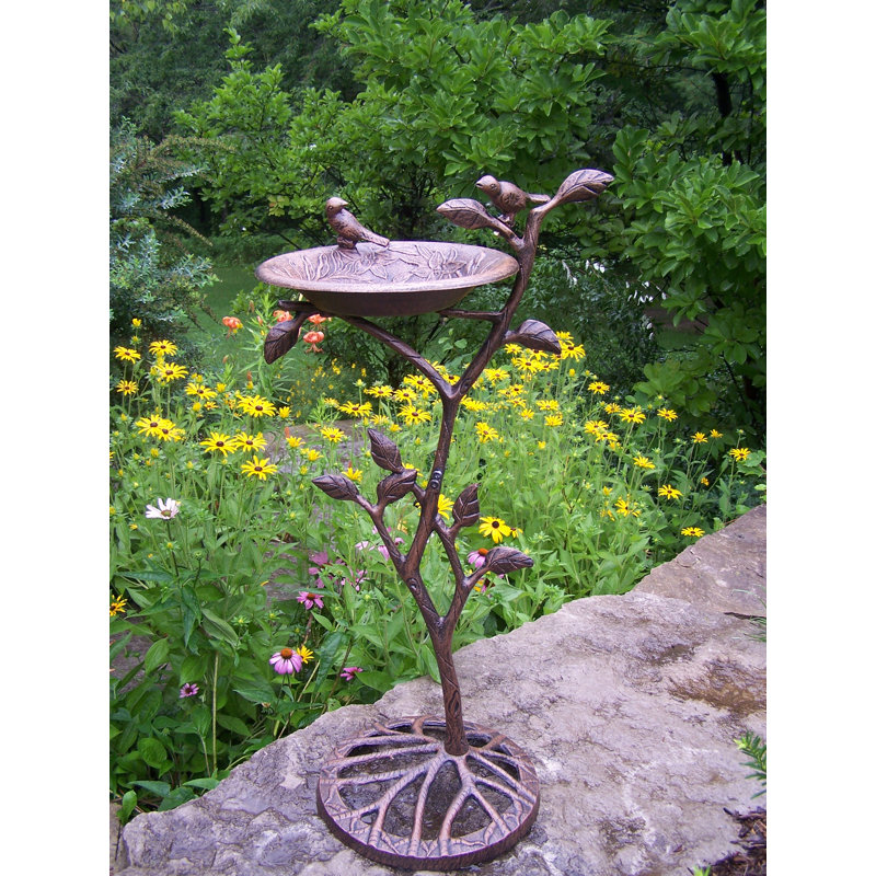 Bird Bath, Antique Bronze