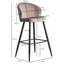 Banneker Upholstered Bar Stool with Iron Frame-1256690244