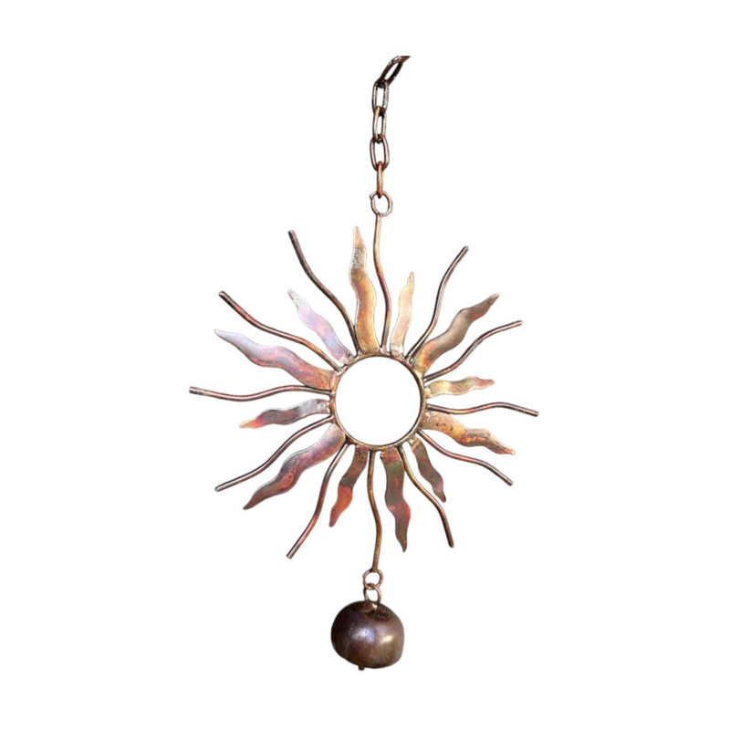 Flamed Sun W/Bells Ornament