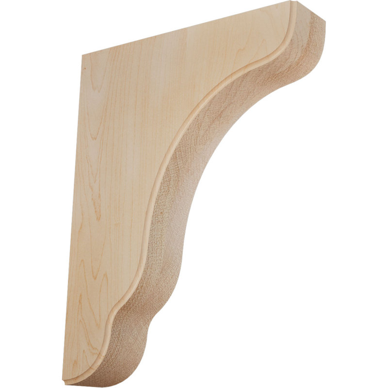 Support en bois Plymouth, Érable, H 9,5 po x l 1,75 po x P 7,25 po