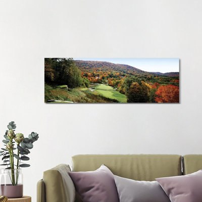 Golf Course On A Hill, Hawthorne Valley Golf Course, Hawthorne Valley, Salon, Ohio, USA by Panoramic Images - Wrapped Canvas Panoramic Gallery-Wrapped Canvas Giclée