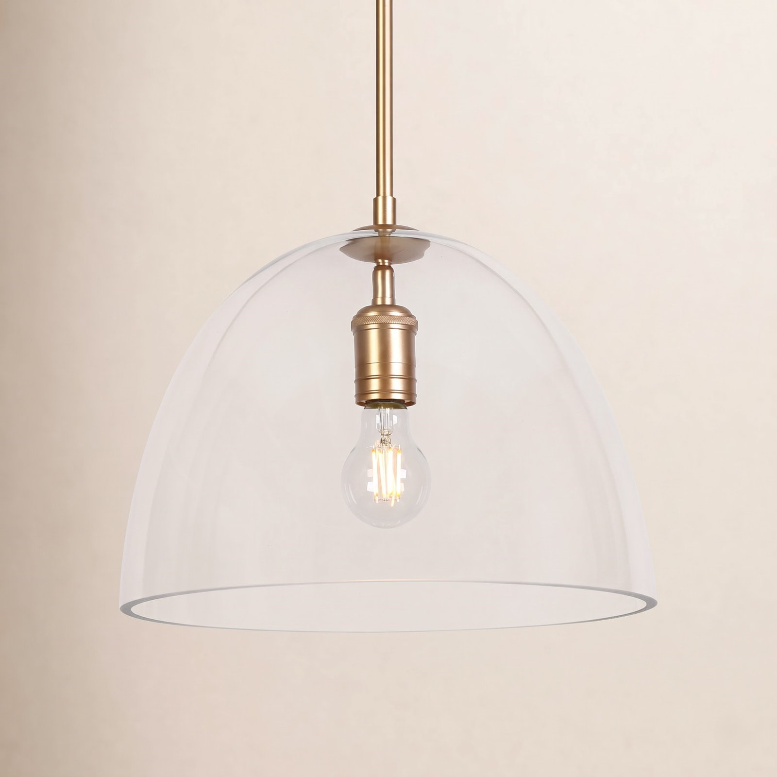 Alexandre Dimmable Glam Dome Single Light Pendant