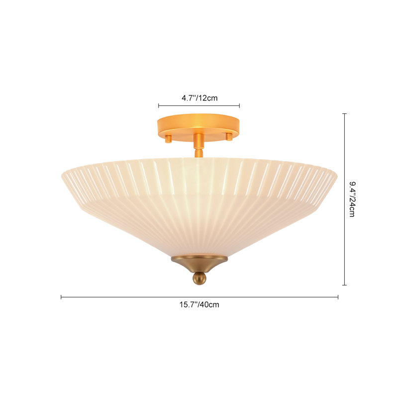 Plafonnier semi-encastré 3 lumières