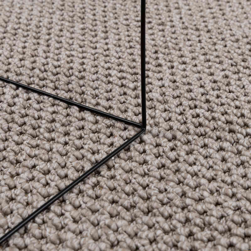 Modern Indoor Rug, Taupe, Square 200 cm