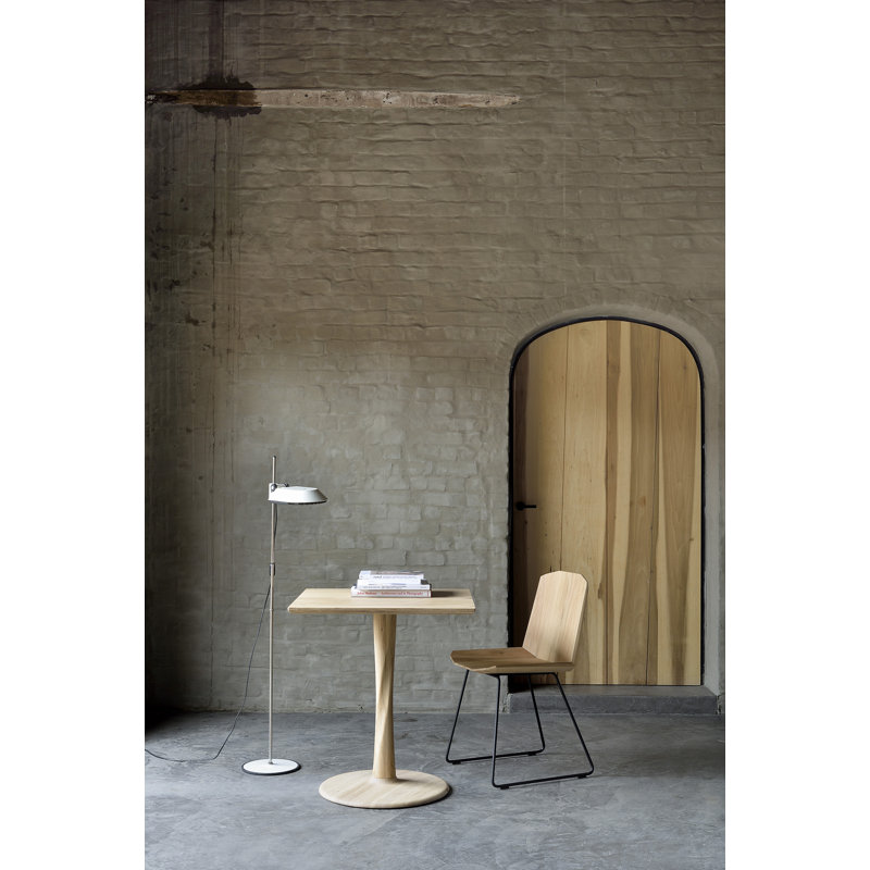 Facette Solid Wood Writing Desk, Natural Oak