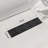 Matte Black Stainless Steel Rectangle Shower Floor Drain,12-Inch Linear Drain With Leveling Feet,Hair Strainer,Removable Bar Pattern Grate-119619493