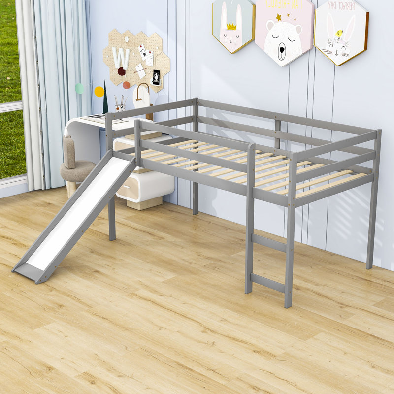 Lit mezzanine simple Giannetto par Harriet Bee, gris