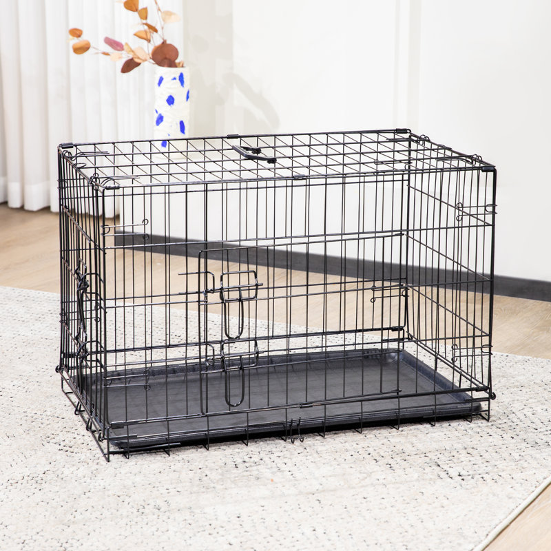 Caisse pour chien pliante pour animaux, H 24,21 po x l 36,61 po x P 22,63 po