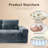 Simonsen 104.3"W Corduroy Compression Boneless LAF Sectional, High Back Cushion, No Assembly Required-2099413795
