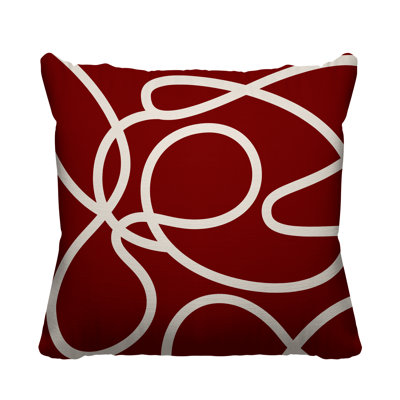 Abstract Outdoor Reversible Throw Pillow