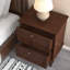 Ensemble de 2 tables de chevet 20 "Mid-Century avec tiroirs, table de chevet en bois (ensemble de 2)-200742630