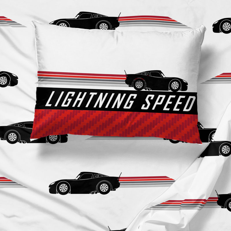 Cars Race Ready Bed Set, Twin Comforter  + 5 Additional Pieces