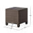 Accent Table In Brown, Minimalist With , 18x18x18 Inches, No Assembly Required Concept, & Iron, 18"x18"x18",