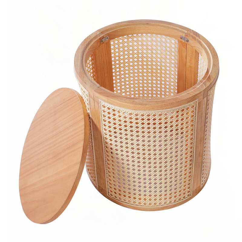 Table d'appoint charmante avec finition en bois naturel, Natural