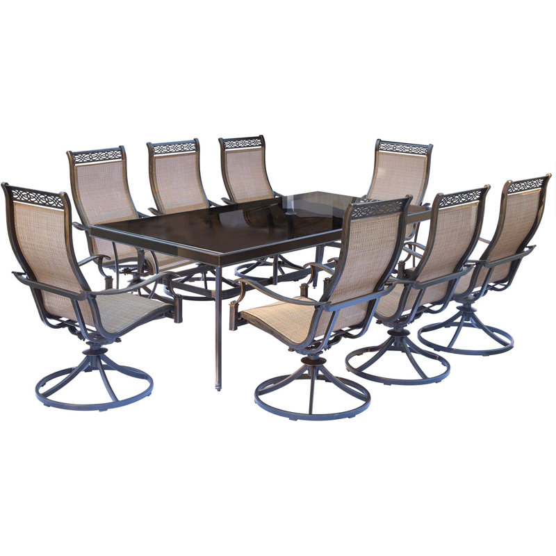 Alejando 8 - Person Patio Dining Set with Rectangular Table