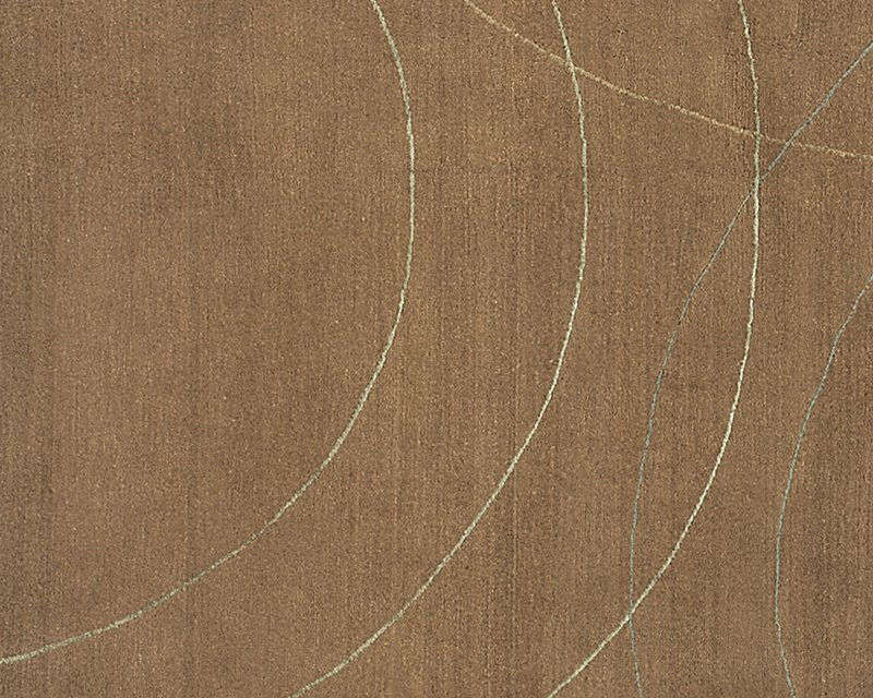 Cirque Hand Woven Silk and Wool Geometric Area Rug, Rectangle 8' x 10'
