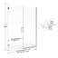 Celesta 57'' - 58'' W x 72'' H Pivot Frameless with Clear Glass-15662683-15662682