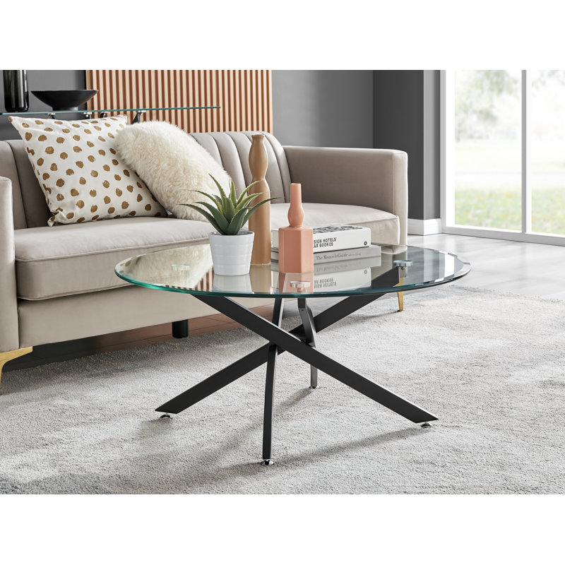 Table basse ronde Tierra, Noir