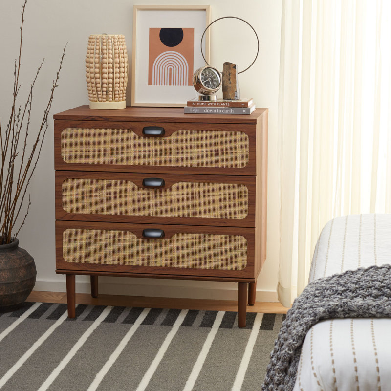 Commode 3 tiroirs Irelia, Noyer