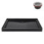 Base de douche en alcôve en acrylique noir mat 48 po x 36 po avec drain central Streamline-118934380