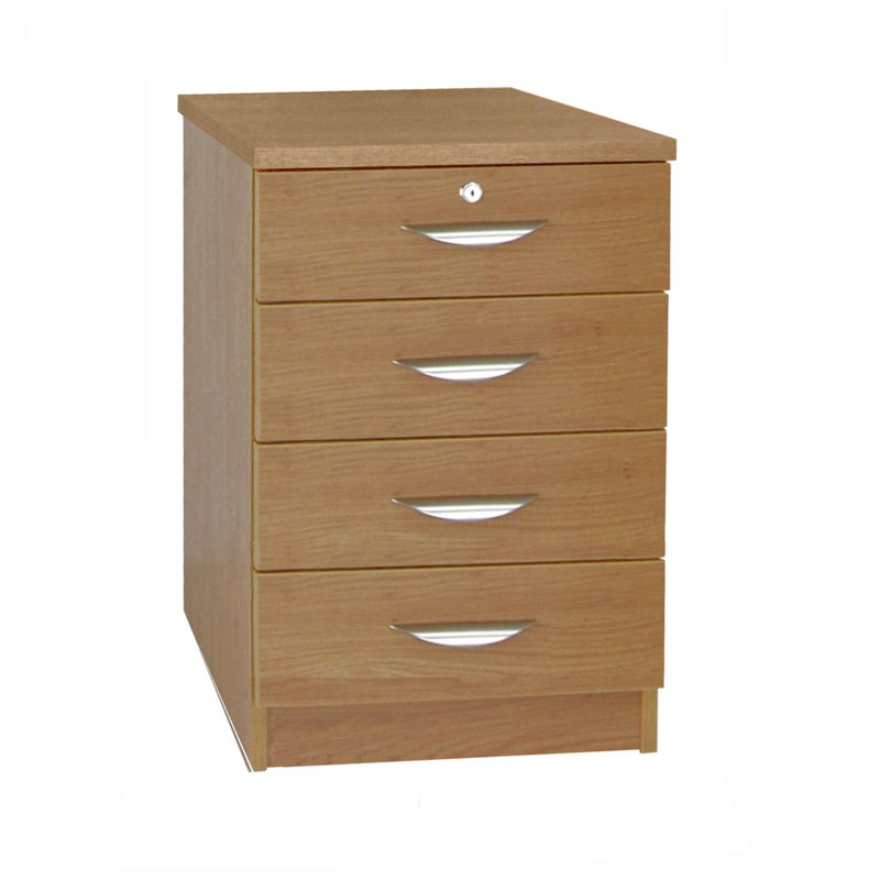 Aiden 48cm Wide 4 -Drawer File Cabinet, English Oak