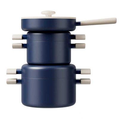 Batterie de cuisine en céramique 8 pièces