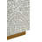 14x14x18" Square Accent Stool with White Capiz Shell Finish and Gold Pedestal Base