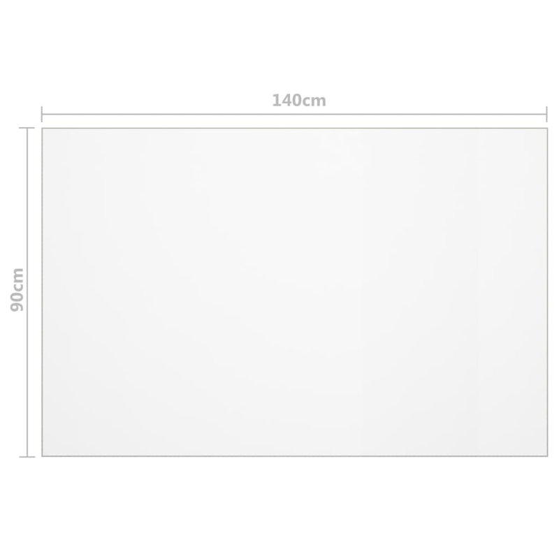 Verndale  Table Protector 2 mm PVC, Transparent, 90cm W x 140cm L