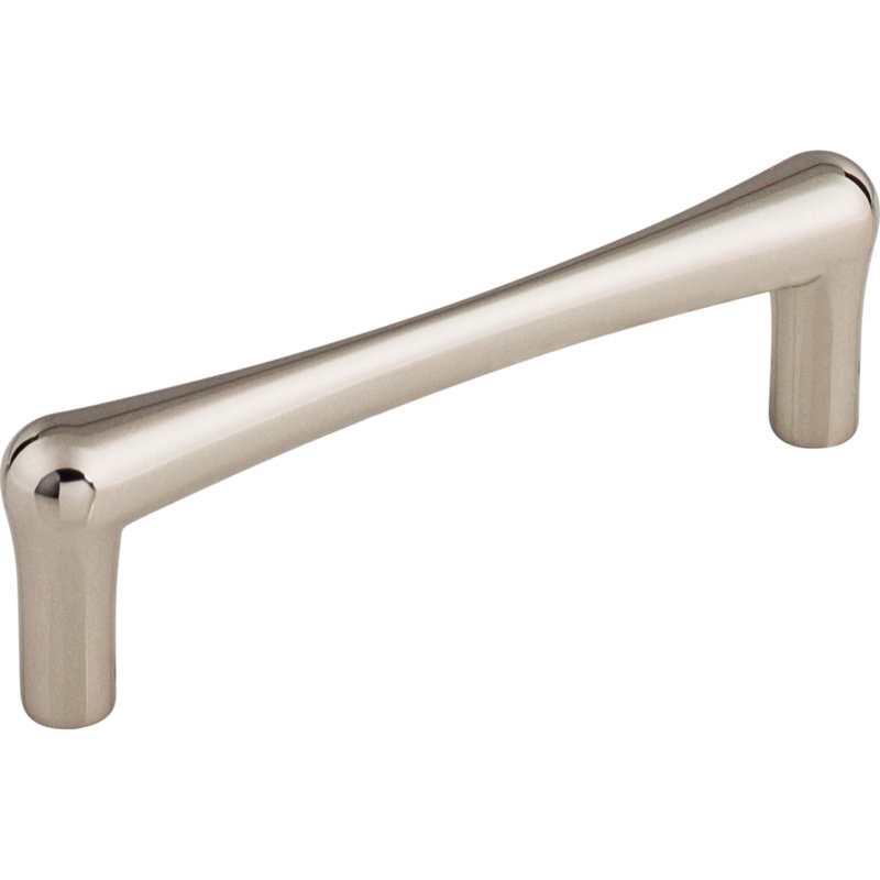 Brookline Bar pull, Polished Nickel, 3 3/4" Center to Center