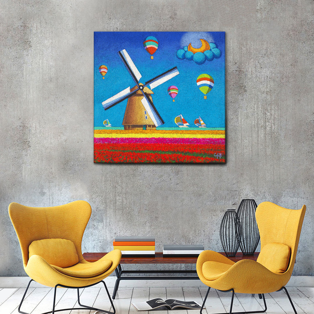 Leinwandbild Holland, Windmill von Stefano Calisti