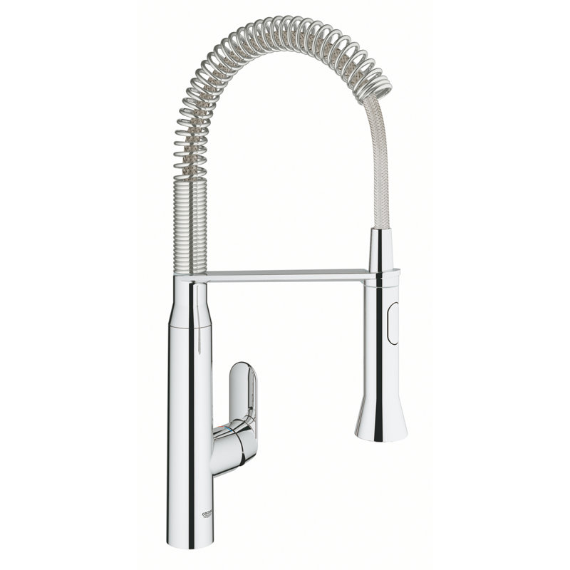 K7 Pull Down Single Handle Kitchen Faucet with Accessories, StarLight Chrome