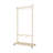 Wood Garment Clothes Drying Rack With 6 Wooden Hangers, Space-Saving Design, Adjustable Shelf, And Wheels For Easy Mobility – Perfect For Bedroom, Living Room, Or Entryway