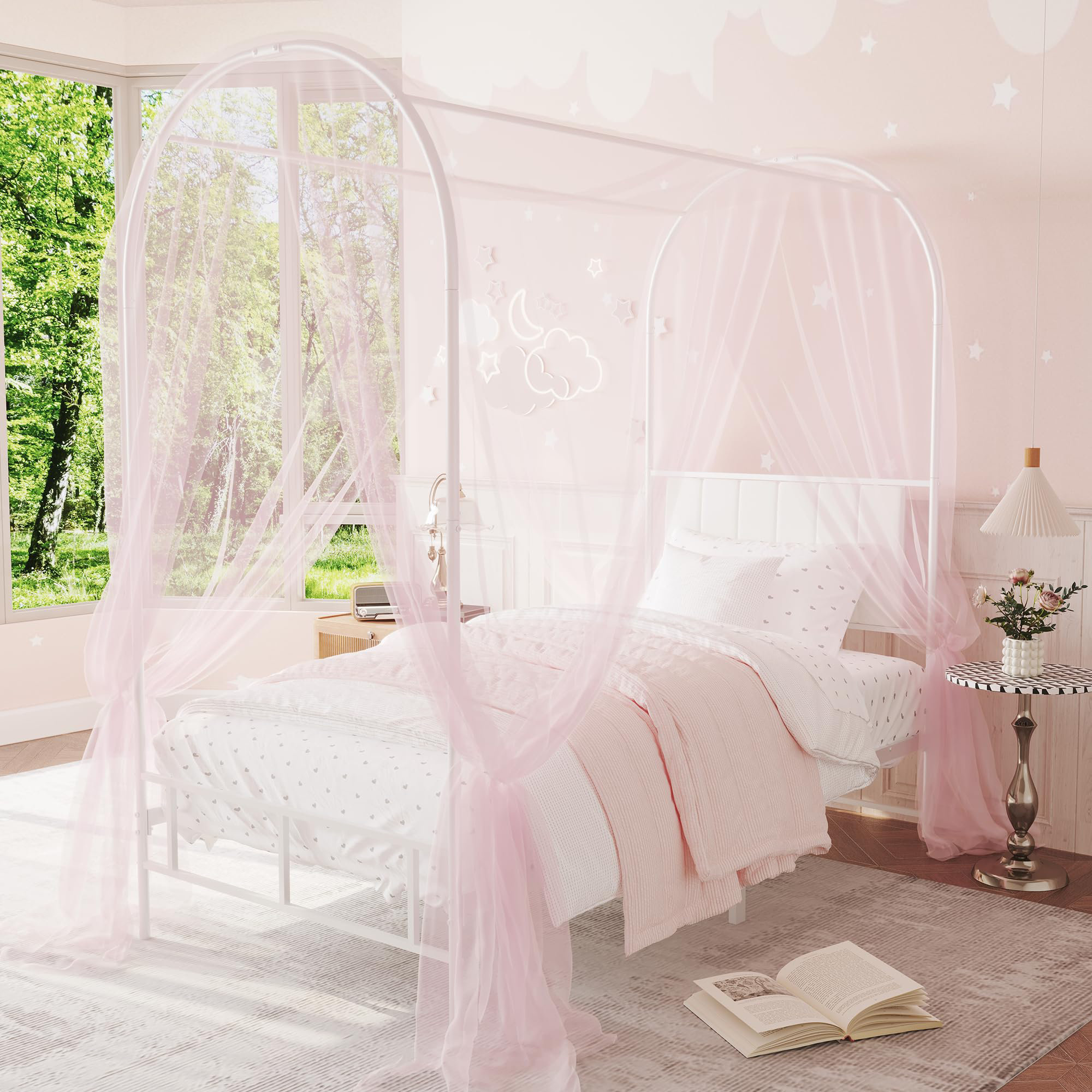 Twin Canopy Bed Frame