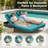 Outdoor Wicker 2-Person Double Chaise Lounge with Cushions, 6-Position Adjustable Backrests-562719449