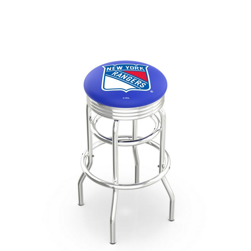 NCAA Bar & Counter Stool, New York Rangers, Bar Stool (30" Seat Height)
