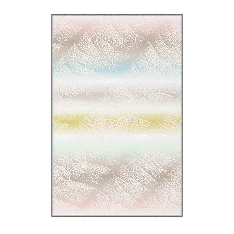 Soft Hall Carpet (2.6 x 4.9 ft), 100% Polyester, 0.3 in Pile Height | Antibacterial, Non-Slip Underside, 650 g/m² | Machine Washable, 3D Digital Print | Perfect for Living Room, Entryway & Bedroom Décor