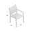 Fusion Metal Outdoor Stacking Dining Armchair