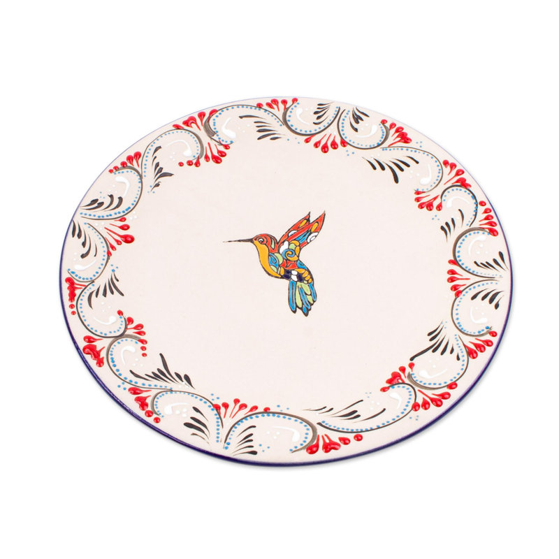 Assiettes en céramique Colibri (paire)