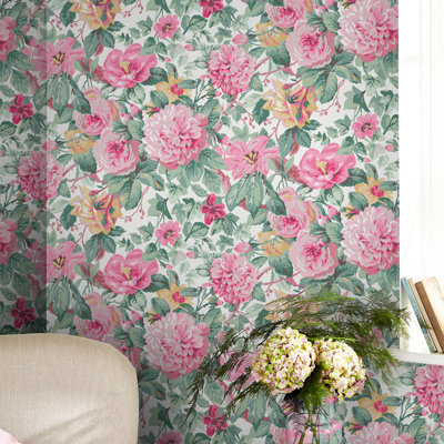 Laura Ashley, papier peint Aveline Rose