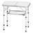 Noyale Rectangular Wood Metal Folding Outdoor Camping Table , 24'' in. W 16'' in. D