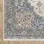 Tapis oriental en polyester tissé à la machine bleu / ivoire Raymir-615898929